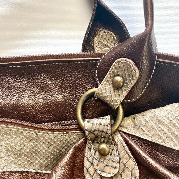 PULICATI. Fine Italian leather, extra large bag. - Picture 9 of 16